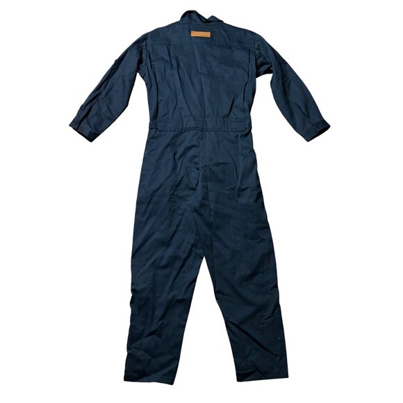 NWT Rivet Utility navy blue jumpsuit size S small long sleeve zip front GOOP - Picture 9 of 11